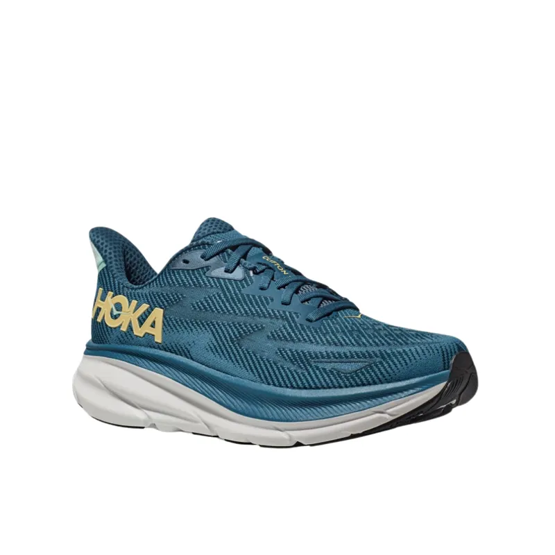 Hoka Men's Clifton 9 Shoes in Midnight Ocean/Bluesteel-2