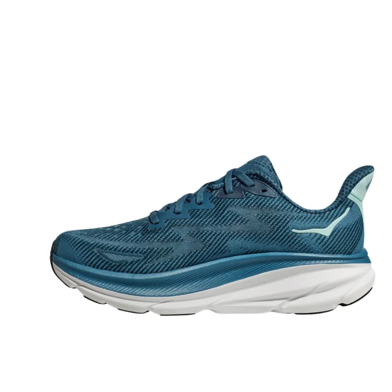 Hoka Men's Clifton 9 Shoes in Midnight Ocean/Bluesteel-7