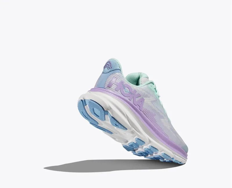 Hoka Youth Clifton 9 in Sunlit Ocean/Lilac Mist-5