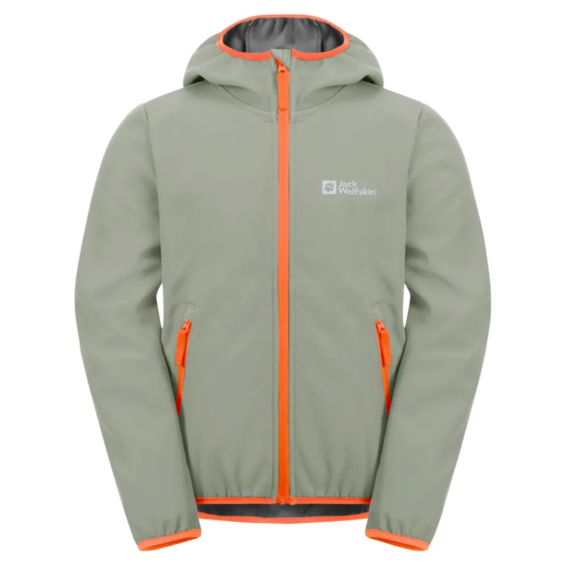 Jack Wolfskin Kid's Fourwinds Jacket in Mint Leaf