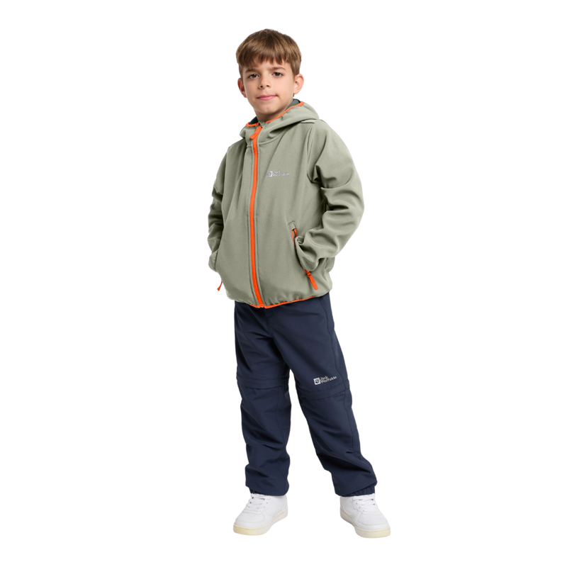 Jack Wolfskin Kid's Fourwinds Jacket in Mint Leaf-2