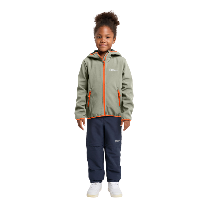 Jack Wolfskin Kid's Fourwinds Jacket in Mint Leaf-3