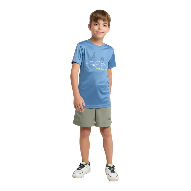 Jack Wolfskin Kid's Sun Shorts in Mint Leaf-1
