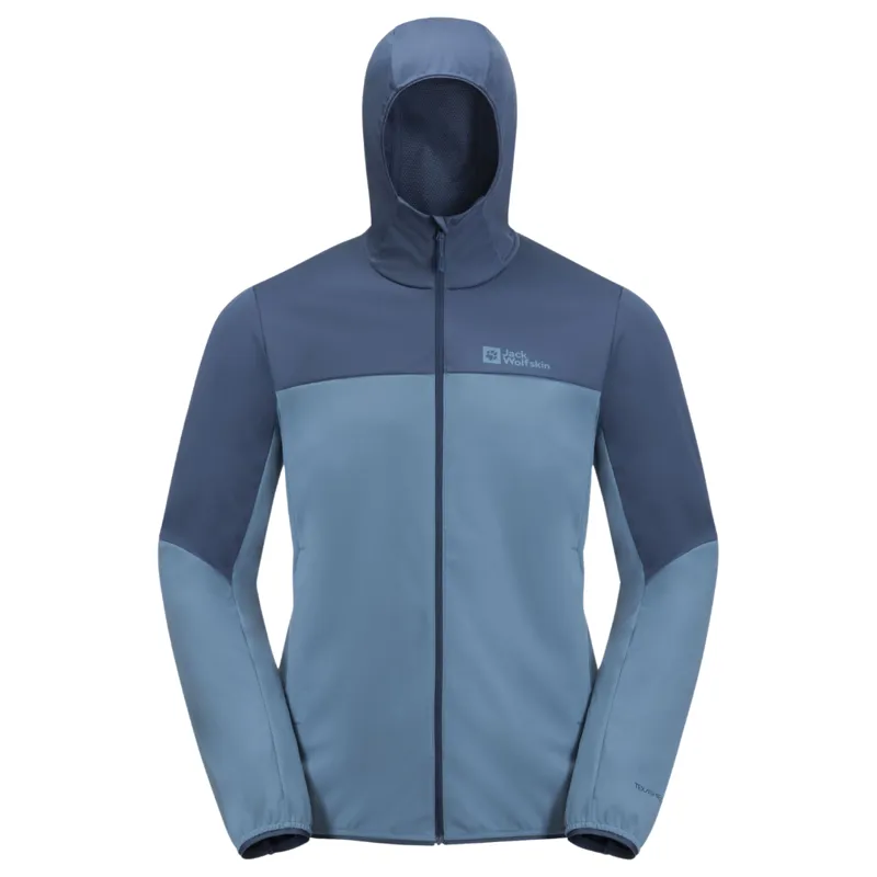 Jack Wolfskin Men's Feldberg Hoody in Elemental Blue