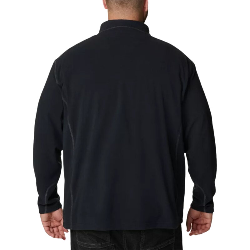 Columbia Men's Klamath Range II Half Zip in Black - Extended Sizes-1