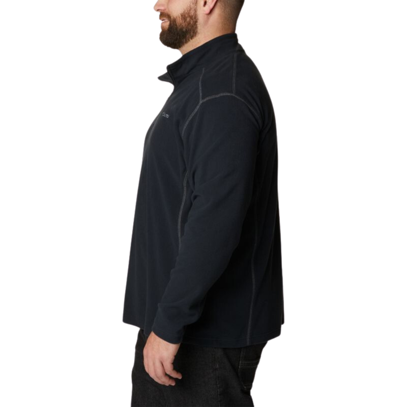 Columbia Men's Klamath Range II Half Zip in Black - Extended Sizes-2