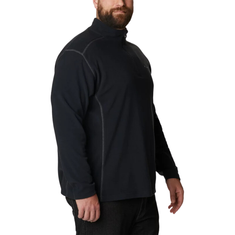 Columbia Men's Klamath Range II Half Zip in Black - Extended Sizes-4