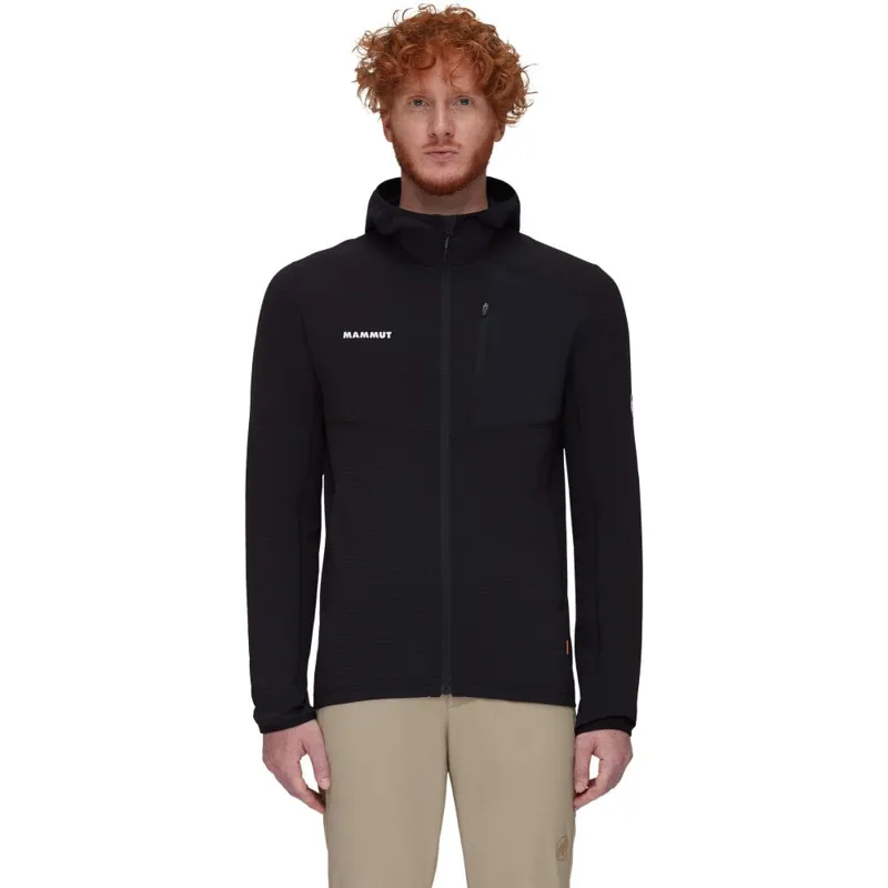 Mammut Men's Madris Light ML Hooded Jacket in Black-1