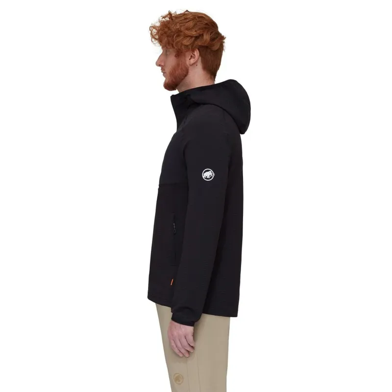 Mammut Men's Madris Light ML Hooded Jacket in Black-3
