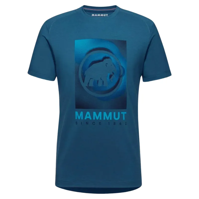 Mammut Men's Trovat Brand T-Shirt in Deep Ice