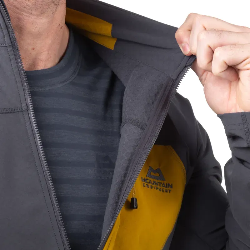 Mountain Equipment Men's Arrow 1/4 Zip Pullover in Anvil Grey-3