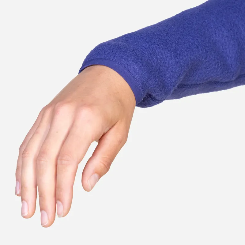 Mountain Equipment Women's Highpile Jacket in Amethyst/Medieval Blue-3