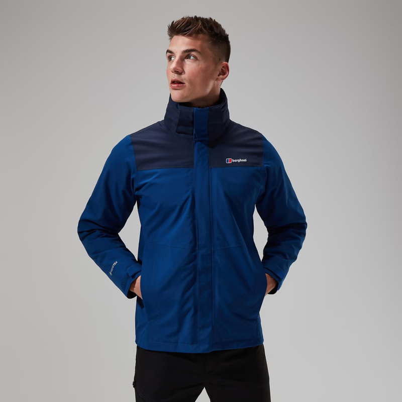 Berghaus Men's Hillwalker InterActive Shell Jacket in Blue/Dark Blue-3