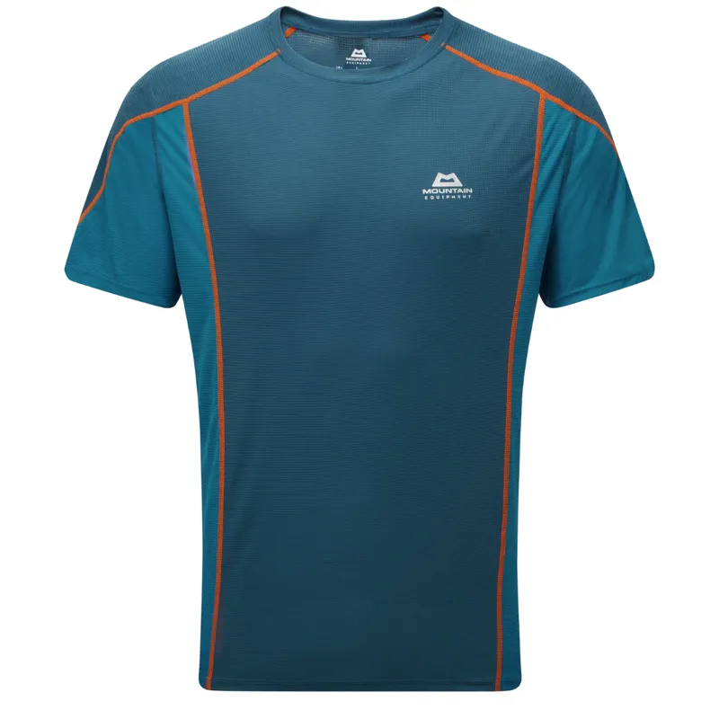 Mountain Equipment Men's Ignis Short Sleeve T-Shirt in Majolica/Alto Blue
