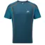 Mountain Equipment Men's Ignis Short Sleeve T-Shirt in Majolica/Alto Blue