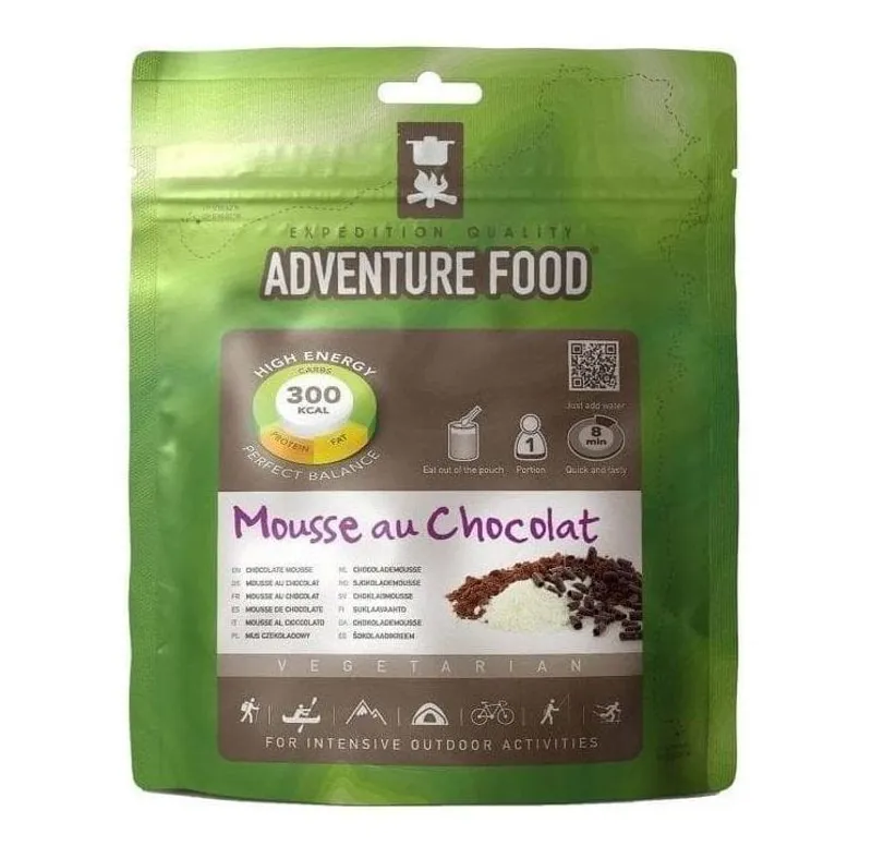 Adventure Food Mousse au Chocolate Dessert for One Person