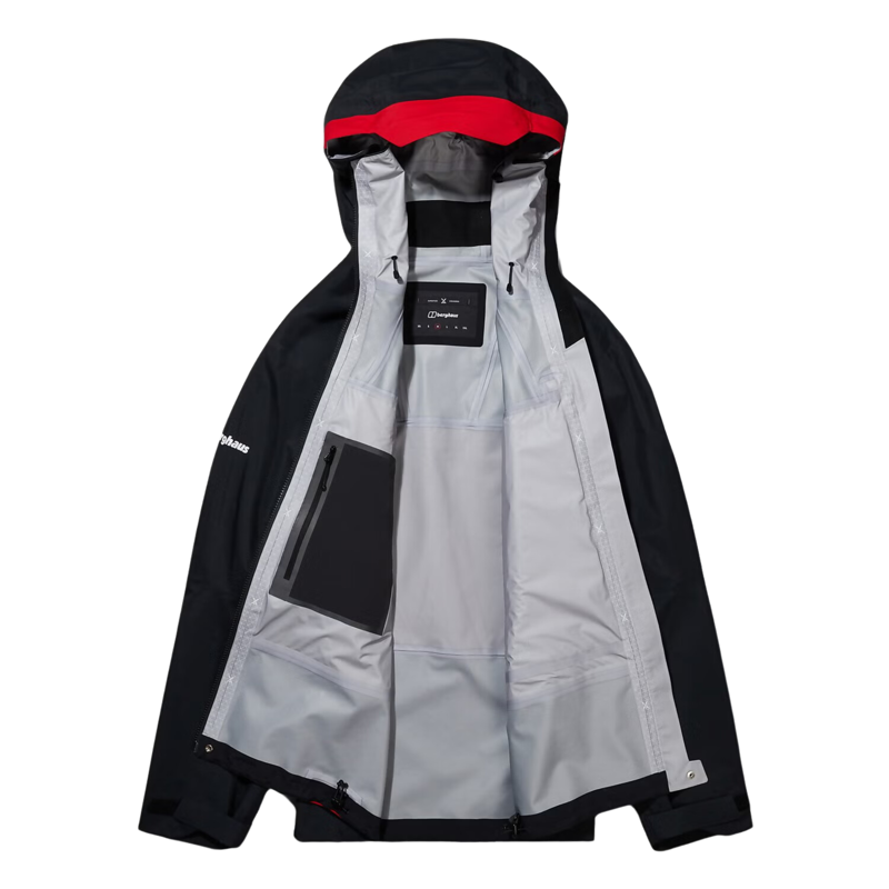 Berghaus Men's MTN Seeker Gore-Tex Jacket in Black/Goji Berry-1