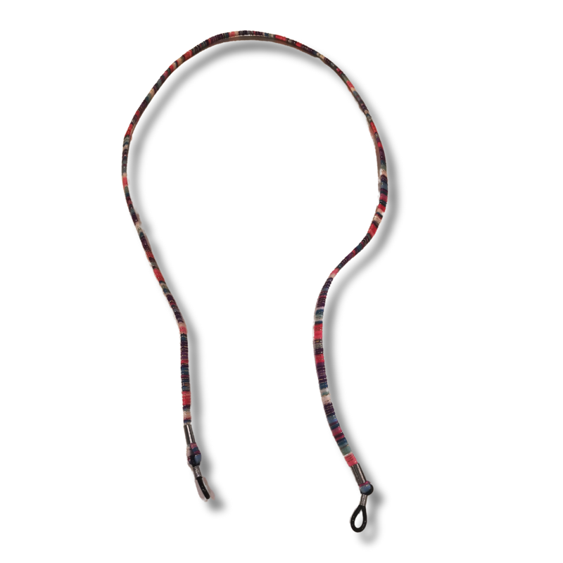 Multi Coloured Glasses String in Purple/Pink/Gold-2