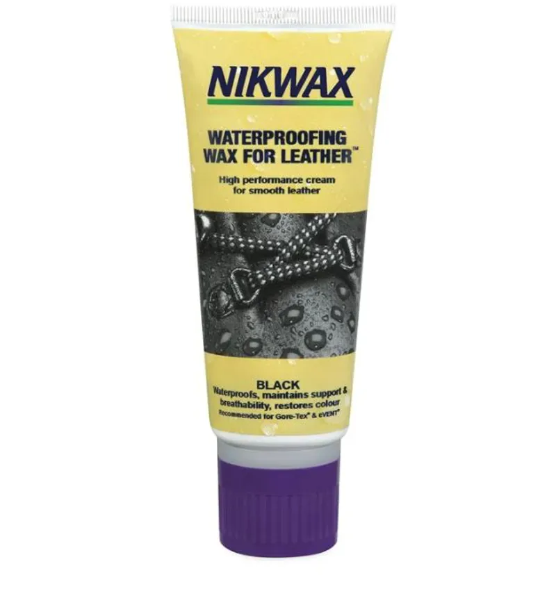 Nikwax Waterproofing Wax for Leather in Black Bottle 100ml
