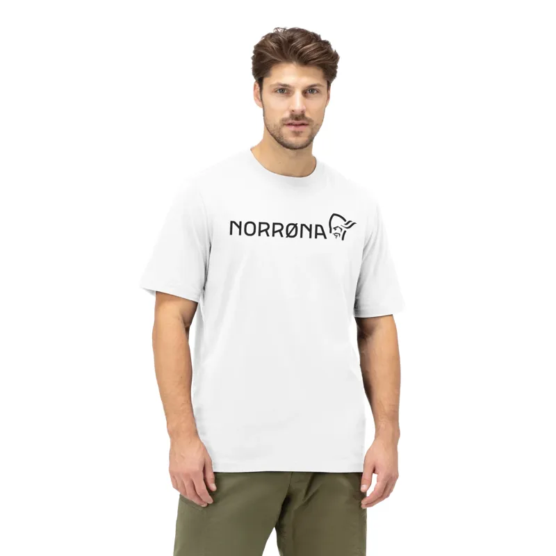 Norrona Men's 29 Cotton Norrøna Viking T-Shirt in Pure White-3