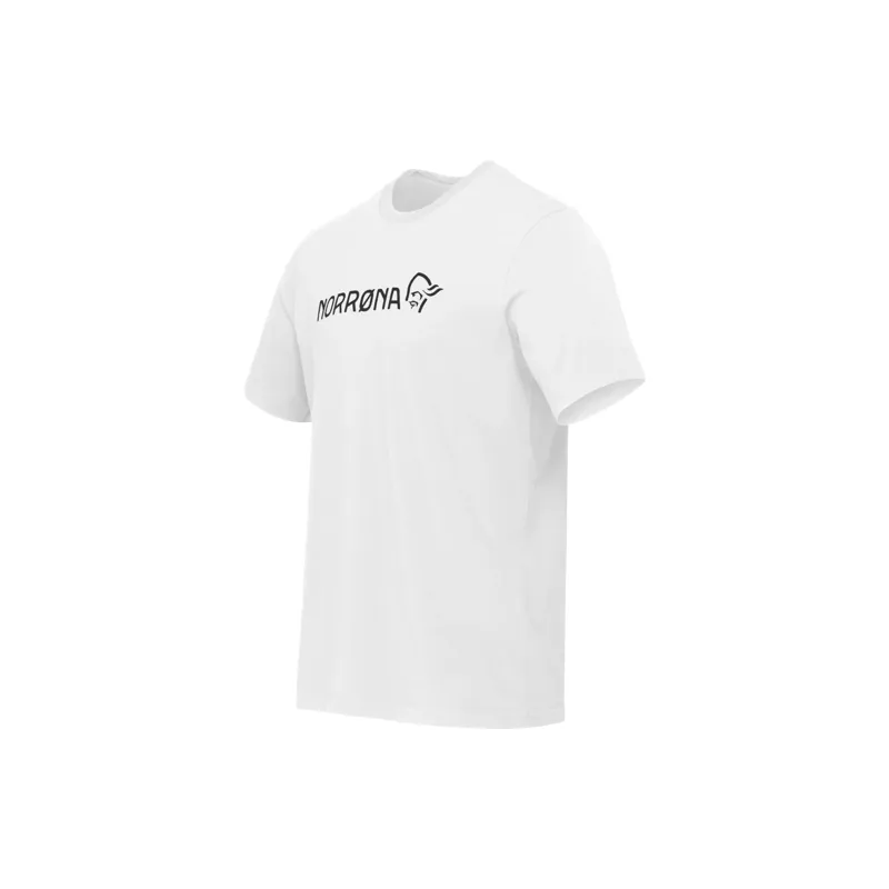 Norrona Men's 29 Cotton Norrøna Viking T-Shirt in Pure White-2