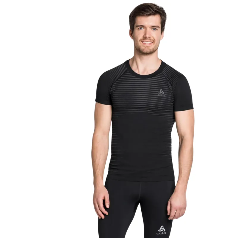 Odlo Men's Performance Light Base Layer T-Shirt in Black
