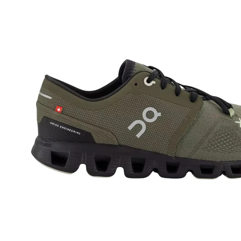 On Running Men's Cloud X3 Shoes in Olive/Reseda-1