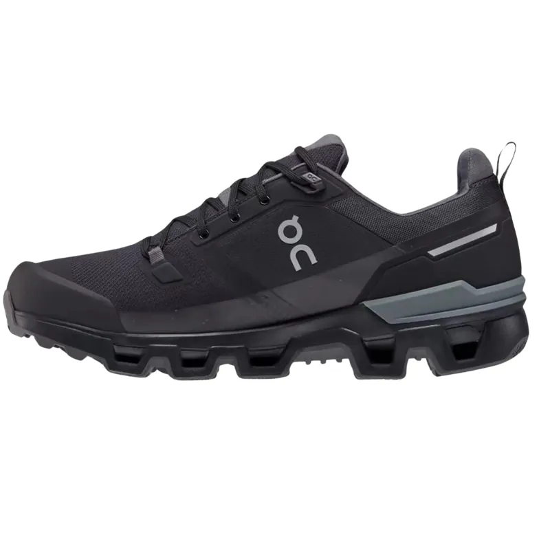 On Running Men's Cloudwander Waterproof Shoes in Black/Eclipse-2