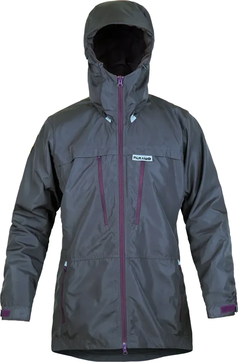 Paramo Women's Bentu Windproof Jacket in Rock Grey/Elderberry