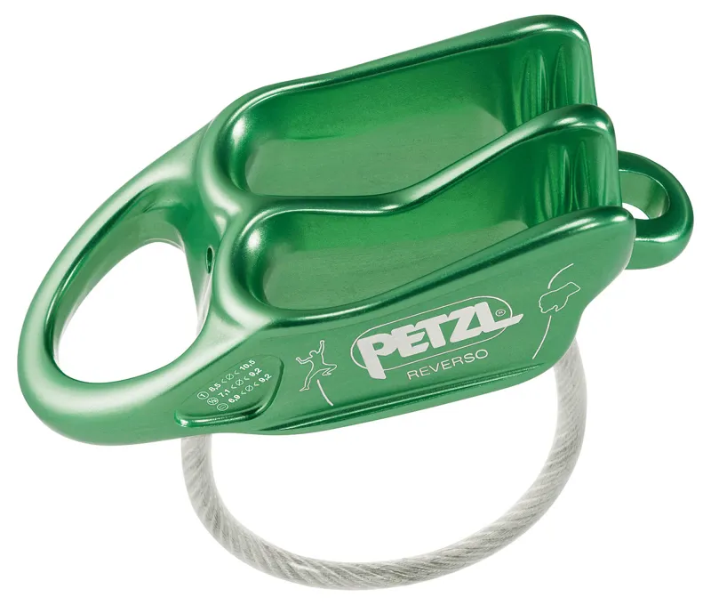 Petzl Reverso Belay Device in Green