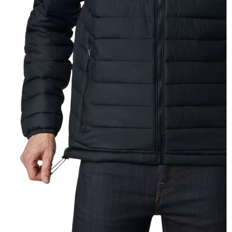 Columbia Men's Powder Lite Hooded Jacket in Black-5
