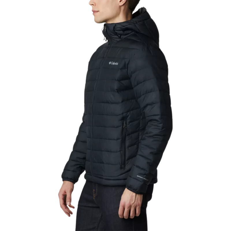 Columbia Men's Powder Lite Hooded Jacket in Black-3