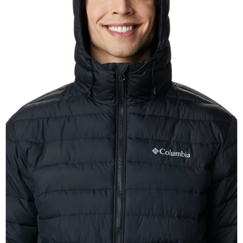 Columbia Men's Powder Lite Hooded Jacket in Black-4