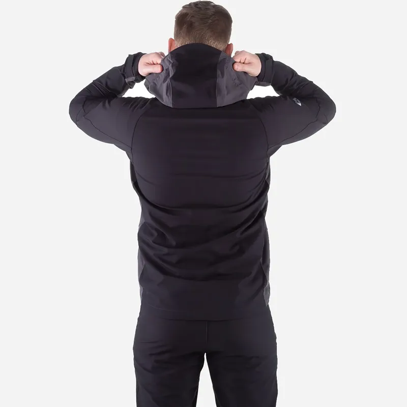 Mountain Equipment Men's Frontier Hooded Jacket in Anvil Grey/Black-2