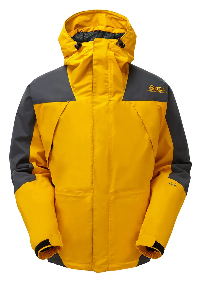 Keela Men's Munro Jacket in Mango/Wolf Grey