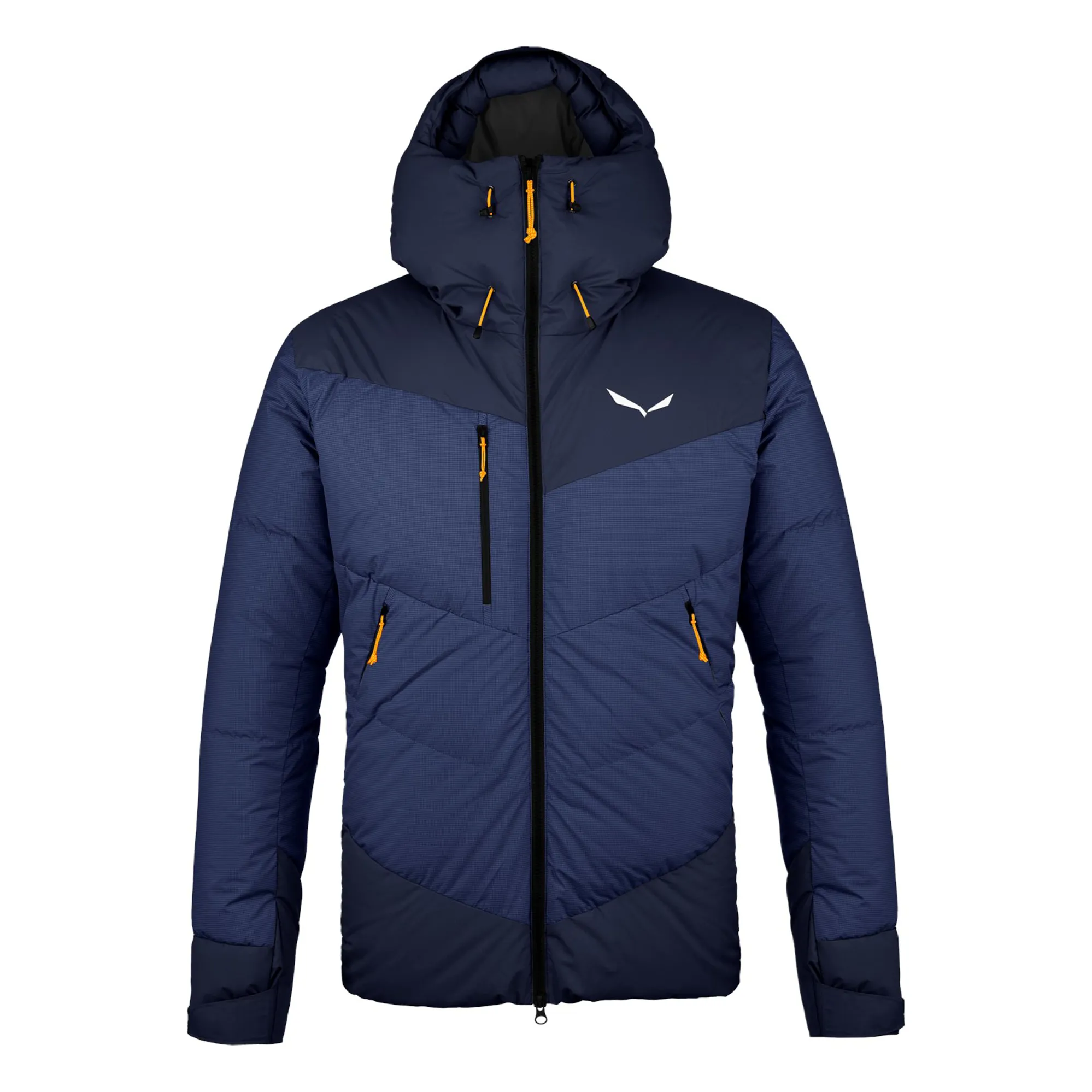 Salewa Men's Ortles Heavy2 Powertex Down Jacket in Navy Blazer