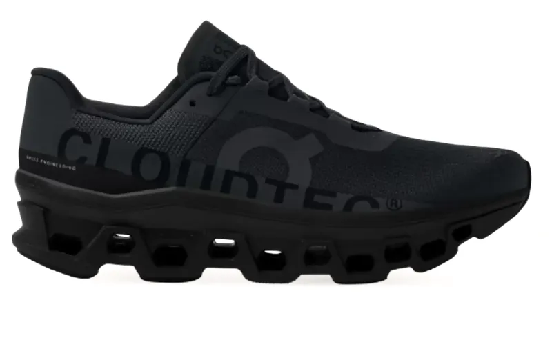 On Running Men's Cloudmonster Shoes in All Black 