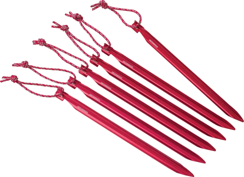 MSR Groundhog Tent Stakes in Red - 6 Pack