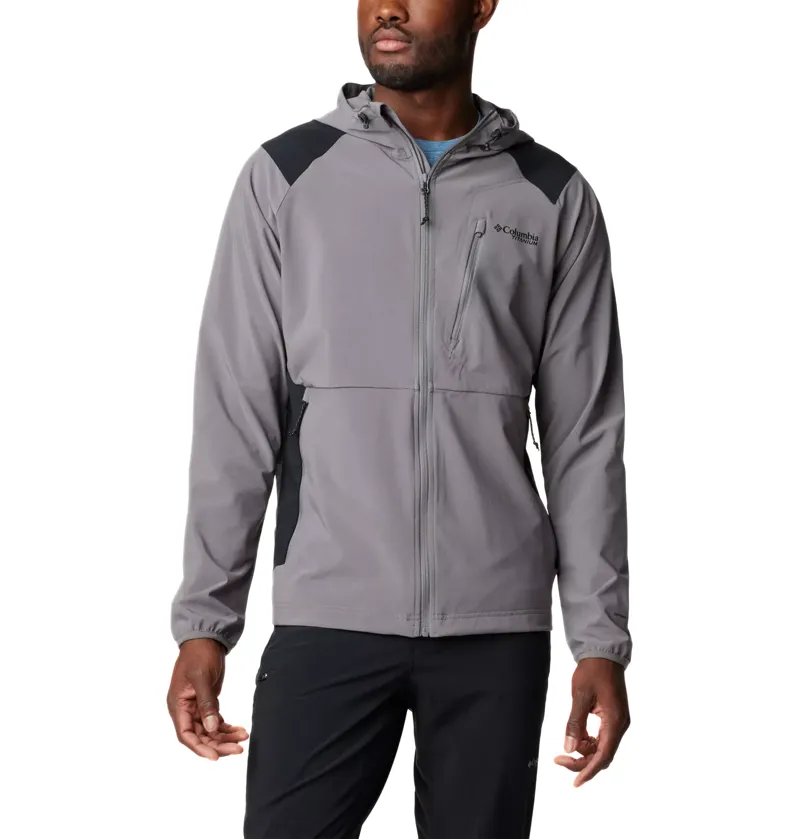Columbia Men's Triple Canyon Hooded Softshell Jacket in City Grey