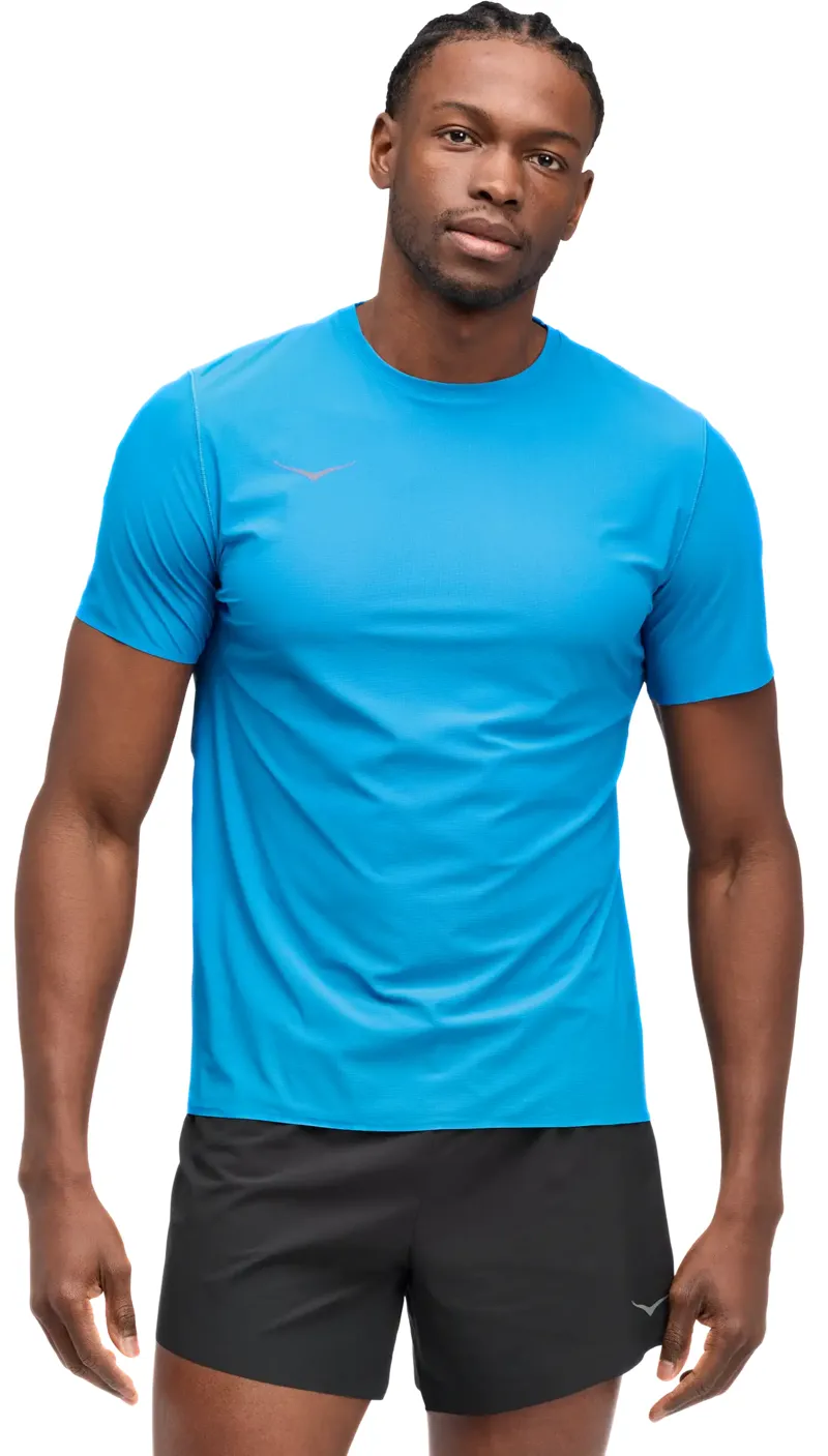 Hoka Men's Airolite Run Tee in Hoka Blue