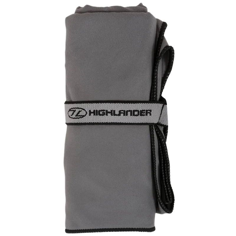 Highlander Fibre Soft Towel in Charcoal - Large