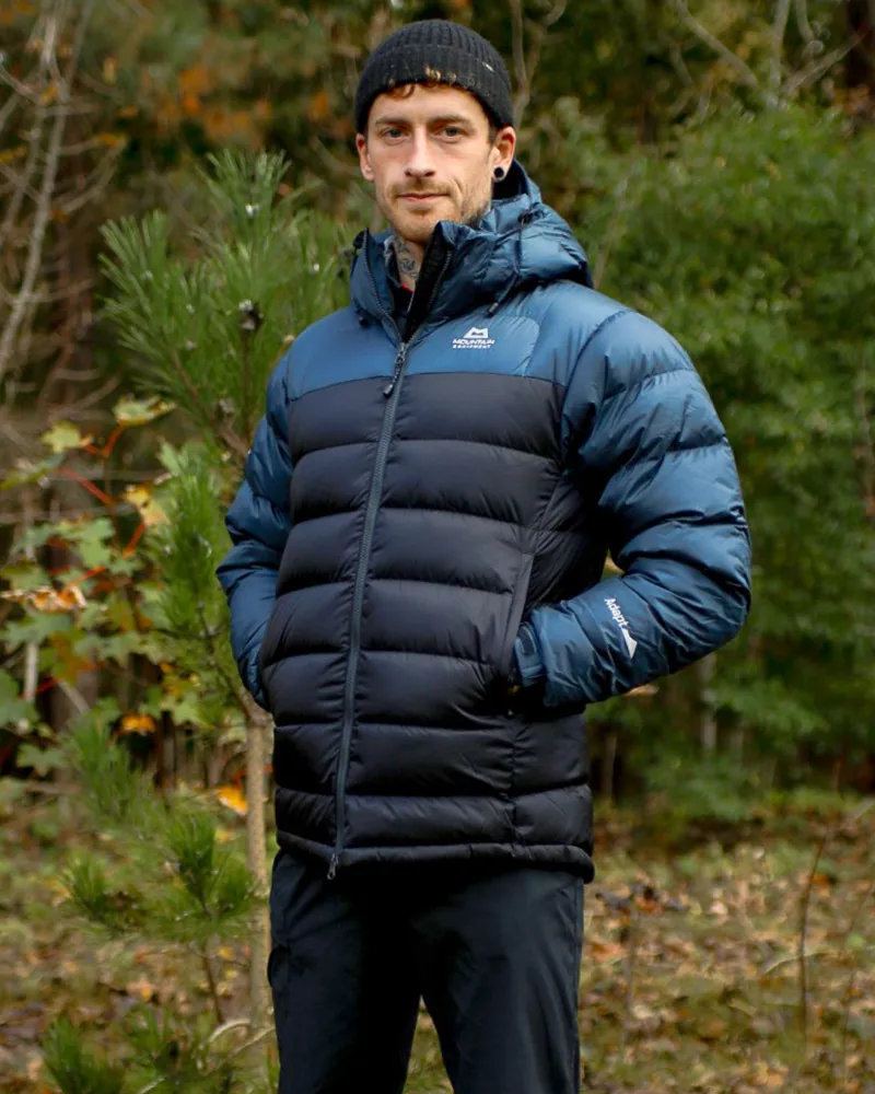 Mountain Equipment Men's Lightline Block Jacket in Black/Blue Nights-1