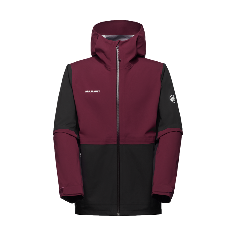 Mammut Men's Linard Guide HS Hooded Jacket in Black/Vin