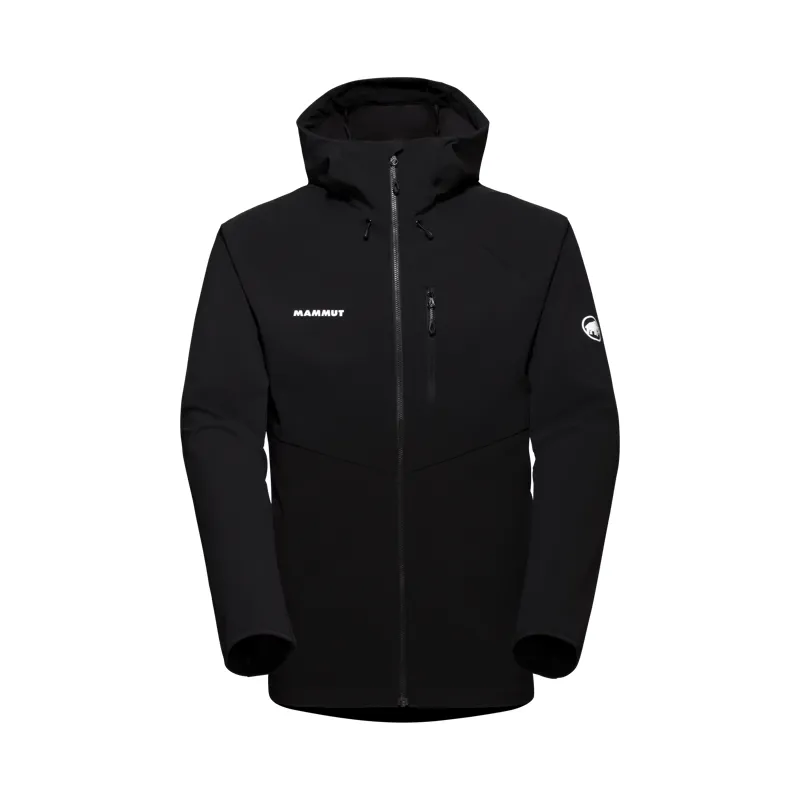 Mammut Men's Ultimate Comfort SO Hooded Jacket in Black