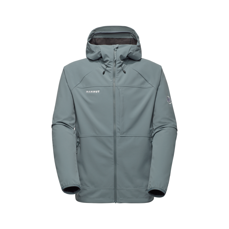 Mammut Men's Ultimate Comfort SO Hooded Jacket in Strata