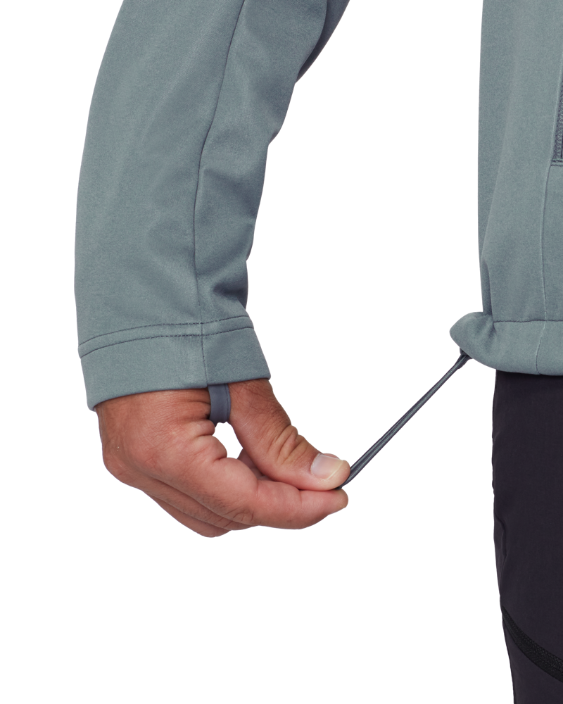 Mammut Men's Ultimate VIII SO Hooded Jacket in Strata/Black-6