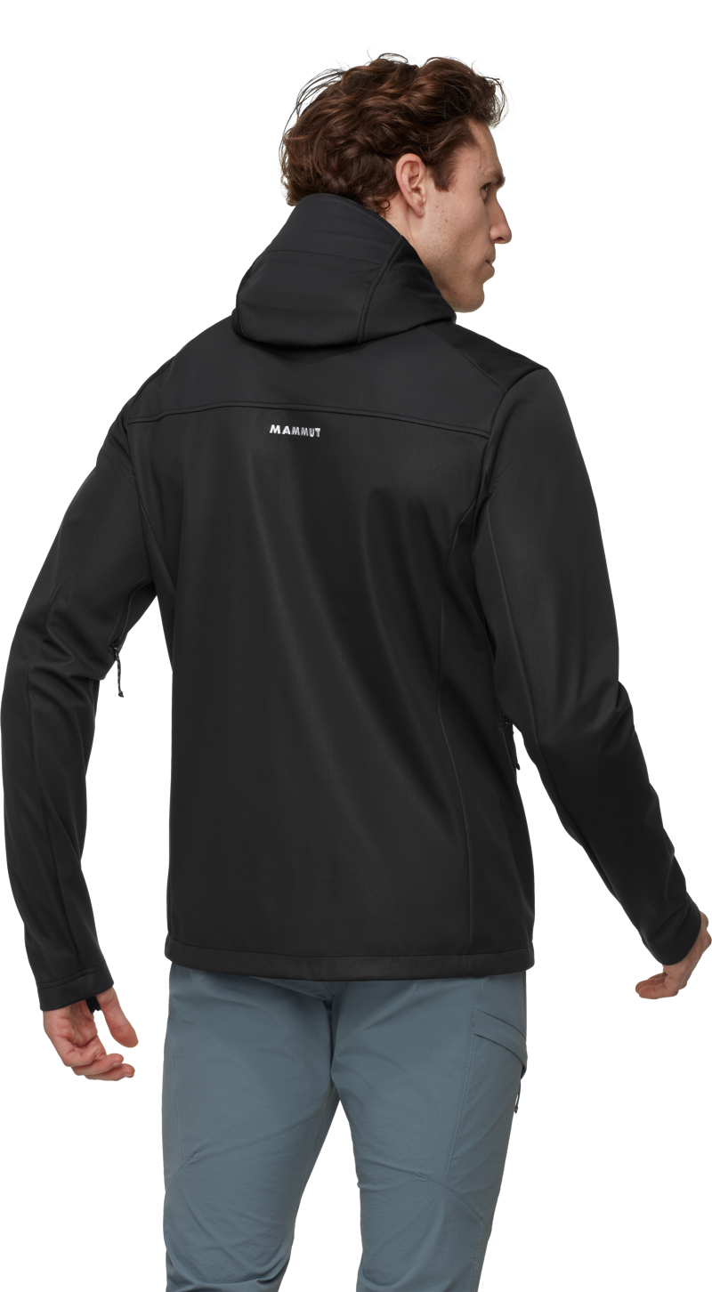 Mammut Men's Ultimate VIII SO Hooded Jacket in Black-3