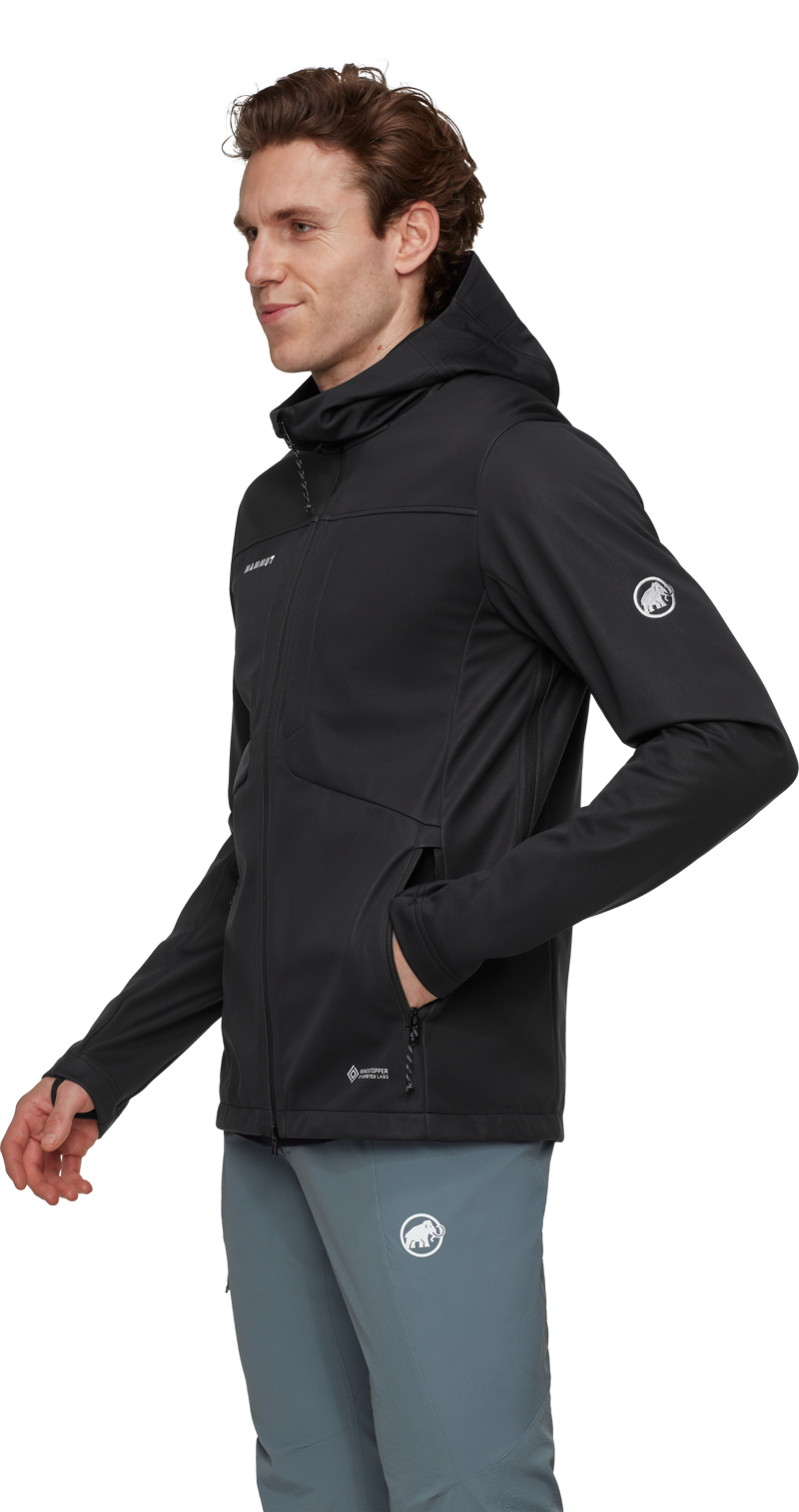 Mammut Men's Ultimate VIII SO Hooded Jacket in Black-2