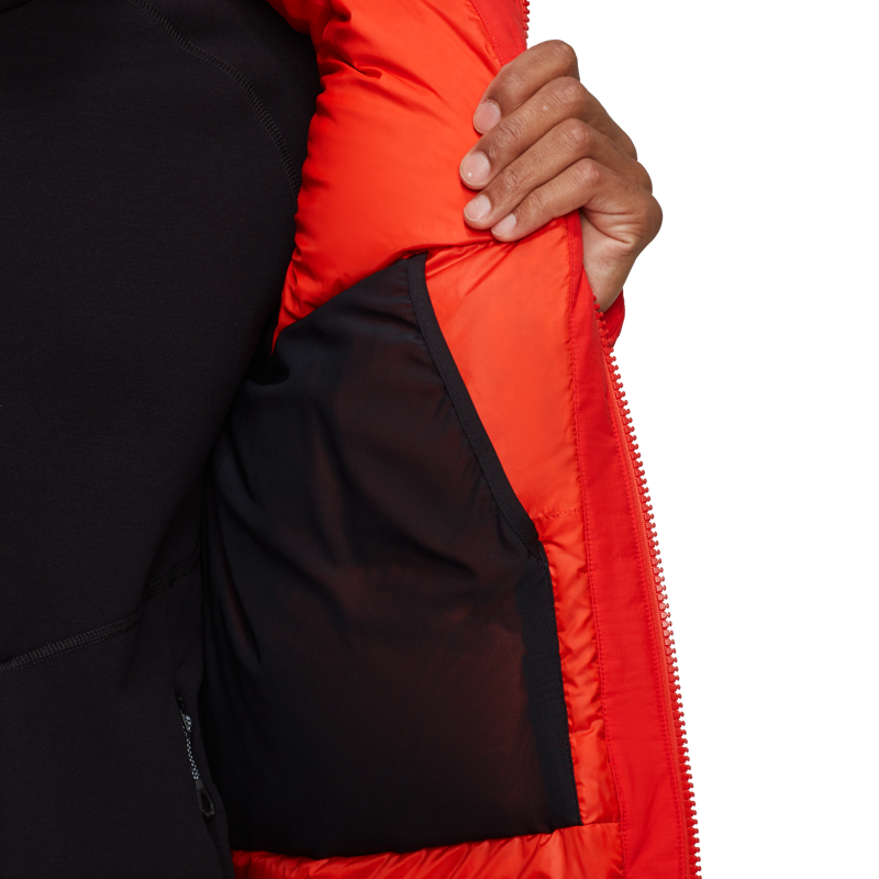 Mammut Men's Arctic IN Hooded Parka in Red-7