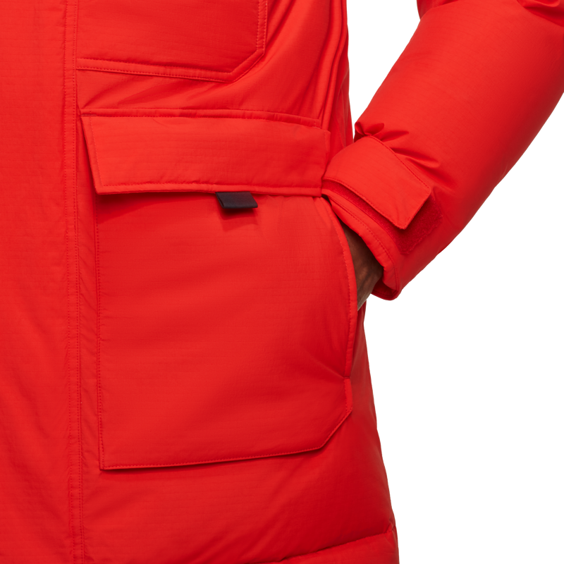 Mammut Men's Arctic IN Hooded Parka in Red-5